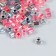 Glass beads 6/0 "Cube. Translucent. Pink-gray" 10 g