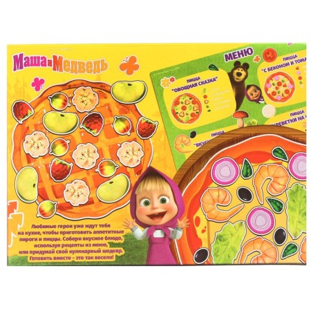 Magnetic game for children "Fun Kitchen", Masha and the Bear-10