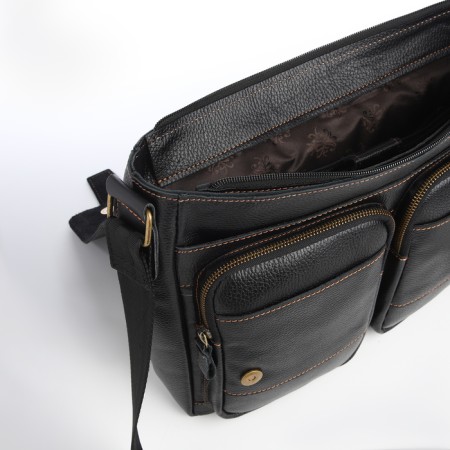 Male bag, xl zolo, black color-4