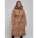 Coat insulated winter female, size 44, brown color