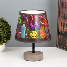 Graffiti table lamp E14 15W 20x20x27 cm Risalux