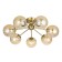 Ceiling chandelier CITILUX “Tommy” CL102173, 66.5x66.5x26 cm, 7x40W, E14, brown color