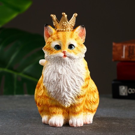 Figure "Cat Charles" Red, 13x10x16cm-1