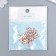 Decor for creativity Metal, enamel "Flower with a bead" Pink 1.5x1.3 cm