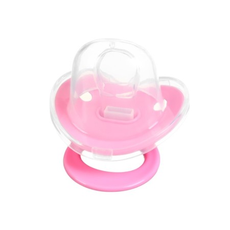 Nipple - silicone dummy orthodontic, from 0 months, with a cap, pink color-9