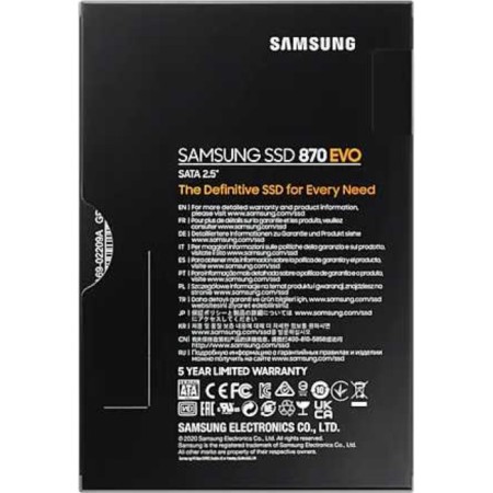 SSD Samsung Sata III 1TB MZ-77E1T0BW 870 EVO 2.5 "-6