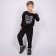 Set for a boy (jumper, trousers), black color, height 104 cm