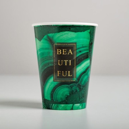 Malachite flowers glass, 350 ml-2