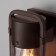 Street lamp Elektrostandard, Lab, 126x120x295 mm, E27, brown color