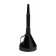Fuel and lubricants funnel with a grid, collapsible corrugated, black, 140 mm