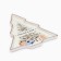 New Year. Ceramic dish "Happiness to the house", 23 x 22 x 2 cm