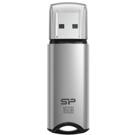 USB flash drive 16 Gb Silicon Power Marvel M02 Silver USB 3.0 / SP016GBUF3M02V1S-1