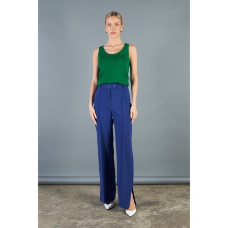 Women's pants with a section of Eliseeva Olesya, size 42, blue color