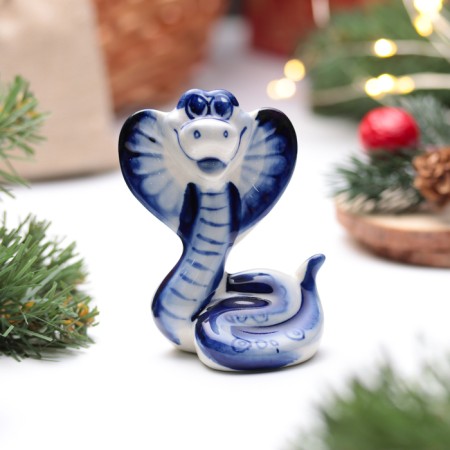 Souvenir "Vasilisa Snake", Gzhel, 8.5 cm-1