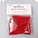 Set of beads "needlework" plastic, diameter 4 mm, 25 g, scarlet