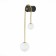 Wall lamp ST LUCE. SL1202.201.02. Adige. 2x40 watts, E27, 22x70 cm, golden color