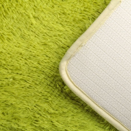 Bathroom rug rectangular “fluffy”, 50 × 80 cm, green color-3