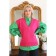 Women's vest, size 46, fuchsia color