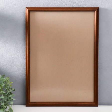 Photo frame wood 30x42 cm nut, mix (plastic screen)-4