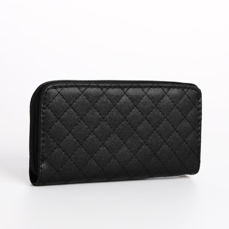 Women's wallet with lightning, black color-1