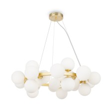 Suspension lamp Maytoni Mod545PL-25BS, 25XG9, 28W, 123.5x23.8x135.4 cm, color gold