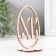 Easter decor "XV" 6.5x4.7x9.3 cm (set 2 parts) white