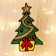 Glass sticker "Gift under the Christmas tree" 11.5x15 cm