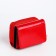 Women's wallet on the button, red color