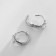 Earrings with rhinestones Xuping Troop, white color in silver
