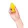 Anal sleeve Todo by toyfa riffle, silicone, 7.5 cm, yellow color