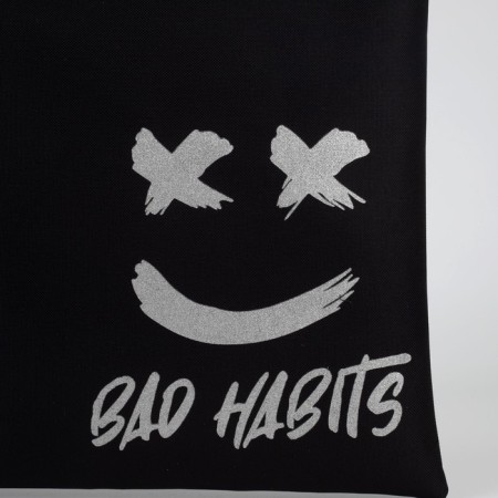 Shoper Habits, sparkles, without lightning, without lining, black color-3