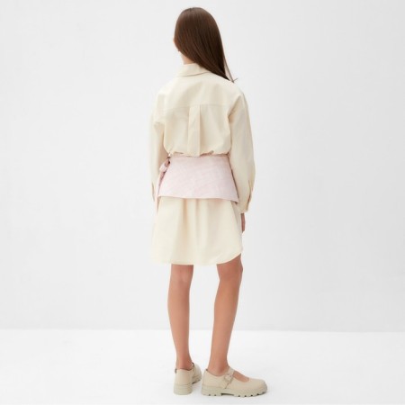 Skirt (Baska) for Minaku: Partydress, pink color, height 140 cm-8