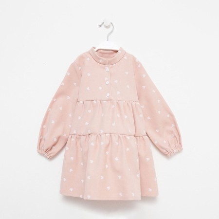 Платье детское KAFTAN "Сердечки", р. 32 (110-116), розовый-7