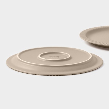 Magistro jarwah lausanne, d = 25 cm, dining, set 2 pcs, porcelain, beige-4