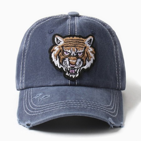 Men's cap Minaku "Tiger", Blue color, rr 56-58-4