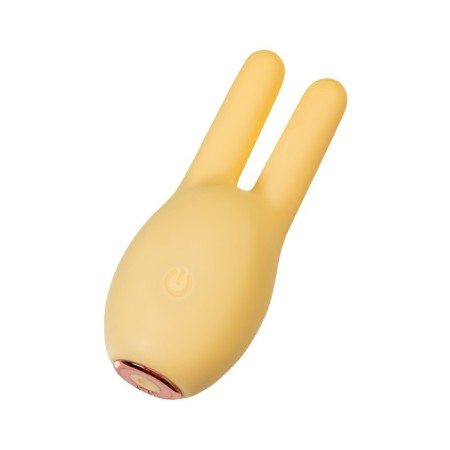 Vibrator "Pitches-Fruits", Mr. Bunny, yellow, silicone, 9.2cm-6