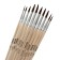 Set of protein brushes, calligrata, round, 10 pieces (No. 1,2,3,4,5,6,7,8,9,10) with handles, in blister