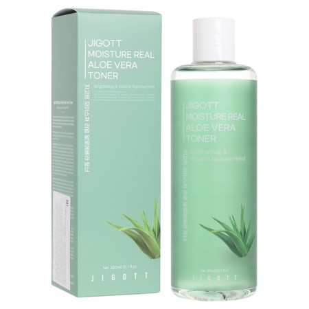 Moisturizing face toner with Aloe Jigott Moisture Real Aloe Vera Toner, 300 ml-1