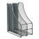 Vertical tray for paper, 2 compartments, metal mesh, gray