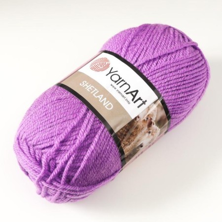 Gingerbread "Shetland" 30% wool Verdin, 70% acrylic 220m/100g (514 lilacs)-1