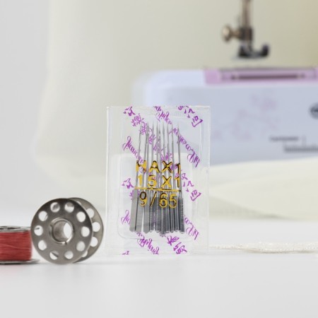 Needles for household sewing machines, universal, No. 65/9