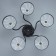 ARISA chandelier 5he27 40W Black 56x56x22 cm Bayerlux
