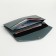 Women's wallet on the button, blue color