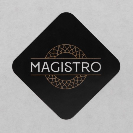 Magistro Bank "Eco", 620 ml, pen, tube, bamboo cover, glass, black-8