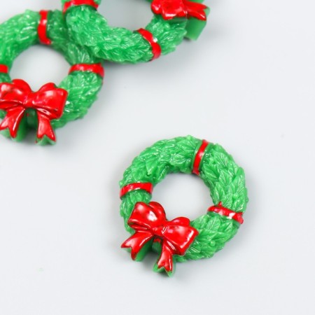 Decor Polystone "New Year's Wreath" 2.8x3.3 cm