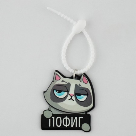 Acrylic key a keychain “Do not care” 15 x 6 cm-1