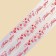 Satin tape "Happy New Year", white, 4 cm x 22.5 m