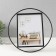 Photo frame Metal in 1 photo 15x20 cm "Loft. Circle" black 26.8x26.8x2 cm