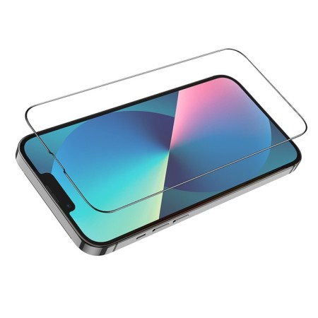 Hoco A27 Protective Glass, for the iPhone 13 Pro Max, anti -prints, anti -scratches, black frame-5