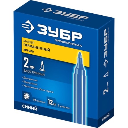 Building bison MP-300 06322-7, permanent, pointed, 2 mm, blue-2
